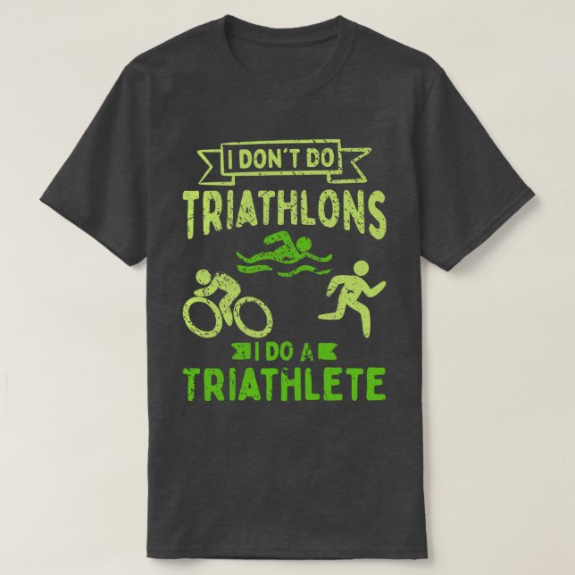 Triathlon Triathlete T-Shirt (Design Front)