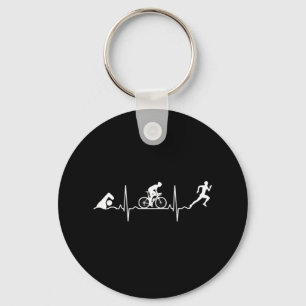 Triathlon - Triathlon Heartbeat Keychain