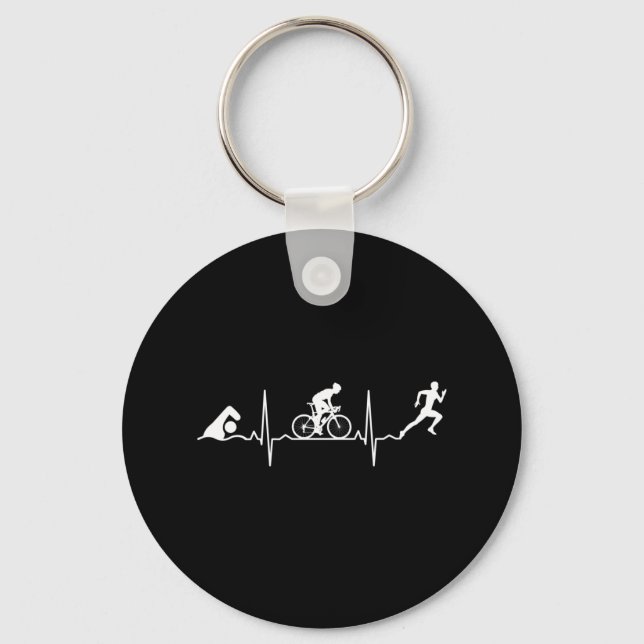Triathlon - Triathlon Heartbeat Keychain (Front)