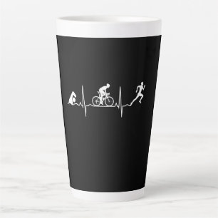 Triathlon - Triathlon Heartbeat Latte Mug