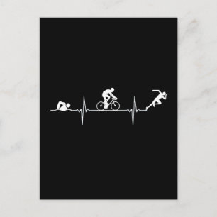 Triathlon - Triathlon Heartbeat Postcard