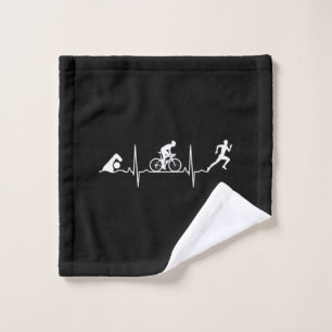 Triathlon - Triathlon Heartbeat Wash Cloth