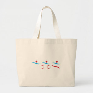 Triathlon unique gift large tote bag
