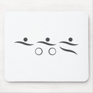 Triathlon unique gift mouse pad