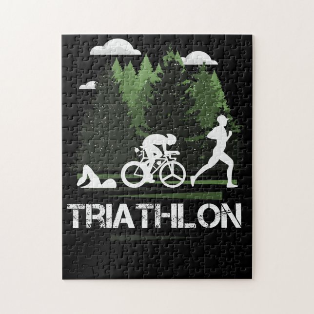 Triathlon, wonderful nature jigsaw puzzle (Vertical)