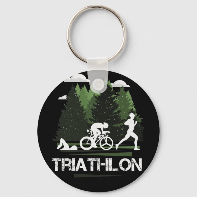 Triathlon, wonderful nature keychain (Front)