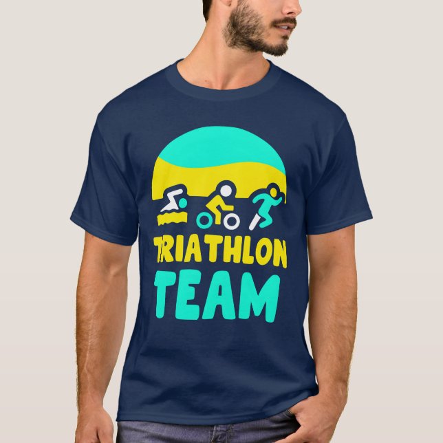 Triathloneamriathlonsriathlete Sports funny friend T-Shirt (Front)