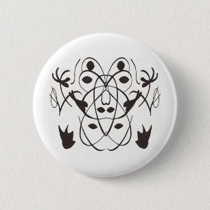 Tribal 2 inch round button