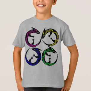 Tribal Aboriginal Tattoo Ethnographic Pagan Lizard T-Shirt