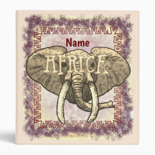 Tribal Africa Elephant Binder