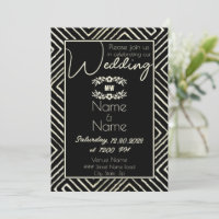 Tribal African Black and White Wedding