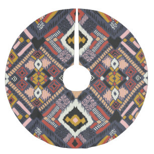 Tribal African Chevron Aztec Pattern Brushed Polyester Tree Skirt