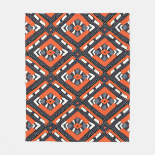 Tribal African: Chevron Aztec Seamless. Fleece Blanket