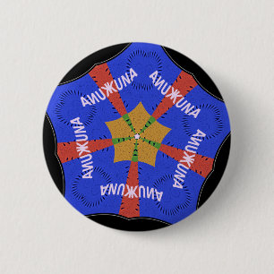 Tribal African Design: Hakuna Matata 2 Inch Round Button