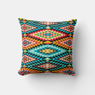 Tribal african fabric pattern pillow pillows