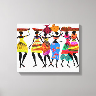 Tribal African Feast Canvas Print