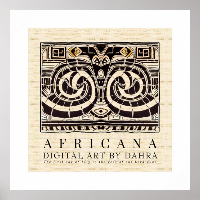 TRIBAL AFRICAN POSTER (Front)