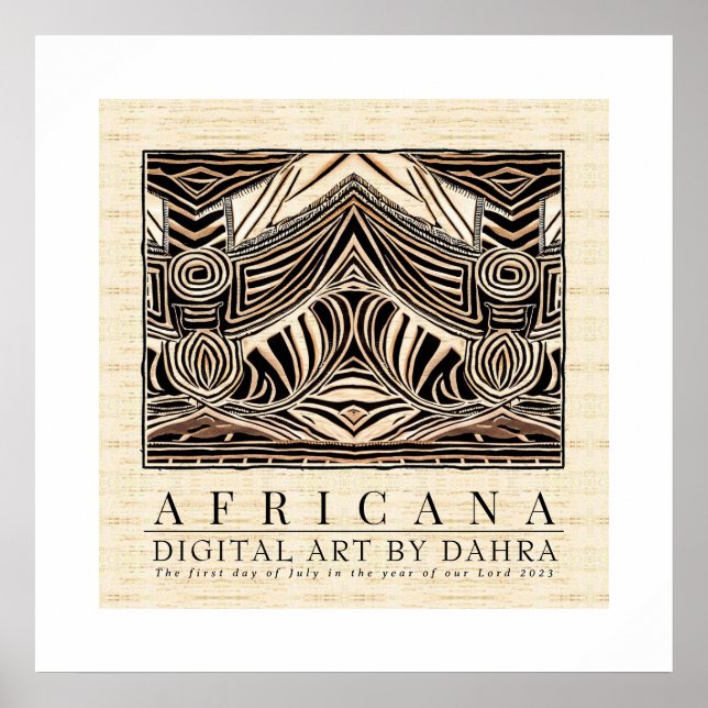 TRIBAL AFRICAN POSTER (Front)