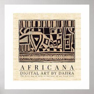 TRIBAL AFRICAN POSTER