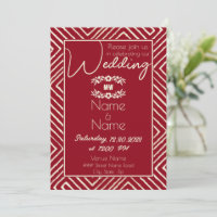 Tribal African Red and White Wedding