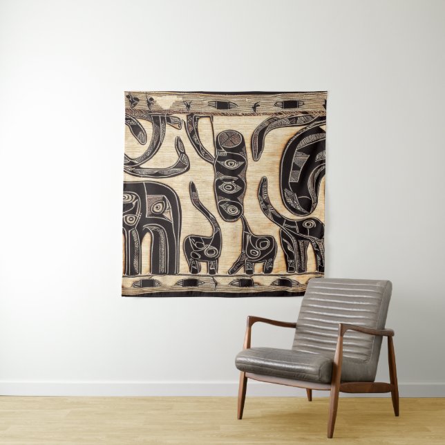TRIBAL AFRICAN TAPESTRY (In Situ)