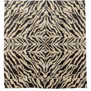 Tribal African Zebra Striped Pattern Black Tan Art