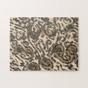 Tribal Alien Abstract Jigsaw Puzzle