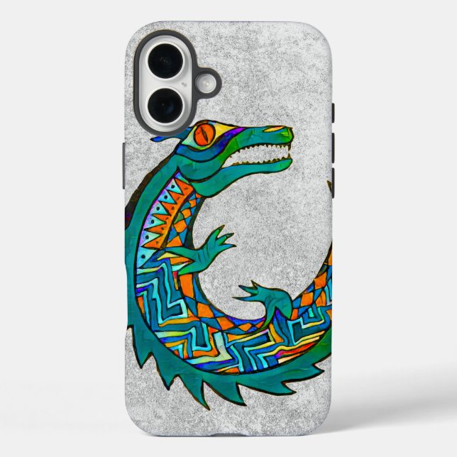Tribal Alligator Art Case-Mate iPhone Case (Back)