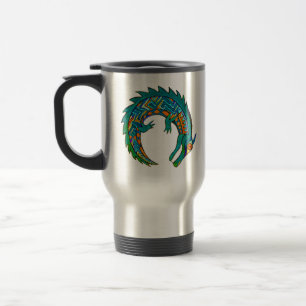 Tribal Alligator Art Travel Mug