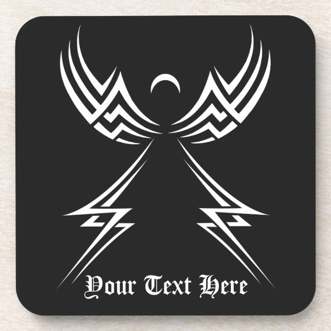 Tribal Angel custom coasters (Front)