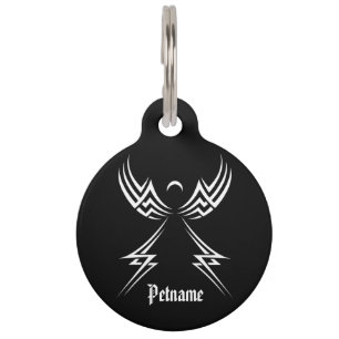 Tribal Angel custom colour pet tag