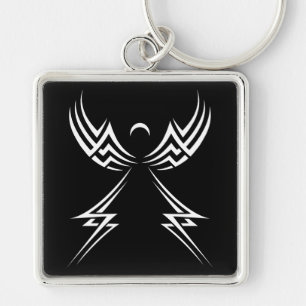 Tribal Angel custom key chain