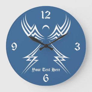 Tribal Angel horloge murale personnalisée