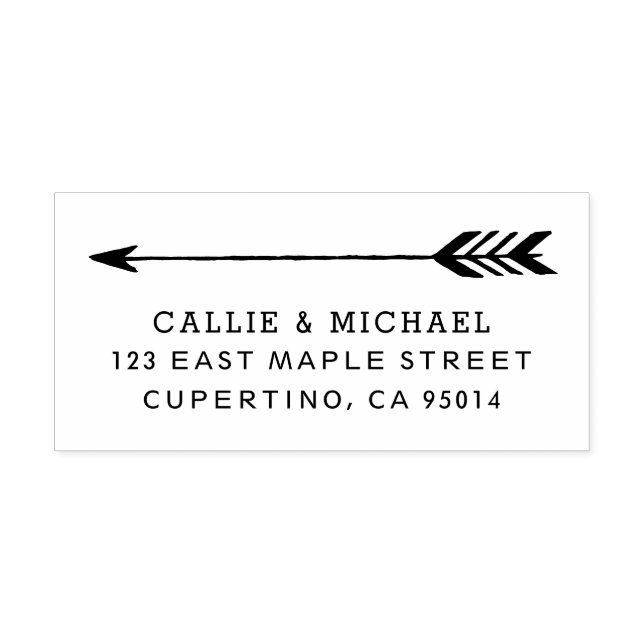 Tribal Arrow Return Address Stamp (Design)