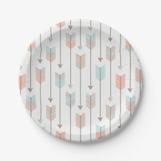 Tribal Arrows Pattern Paper Plate