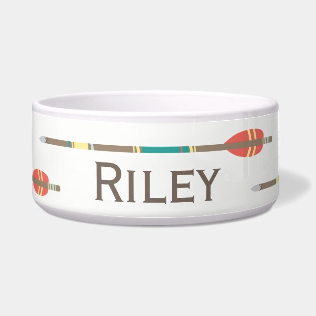 Tribal Arrows Pet Bowl (Front)