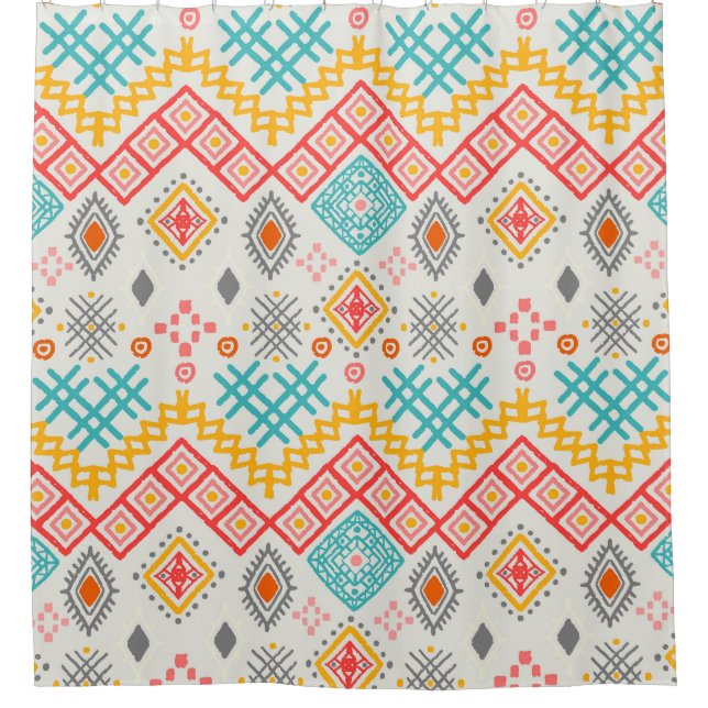Tribal art: boho geometric print. (Front)
