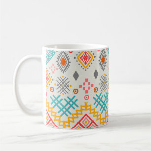 Tribal art: boho geometric print. coffee mug