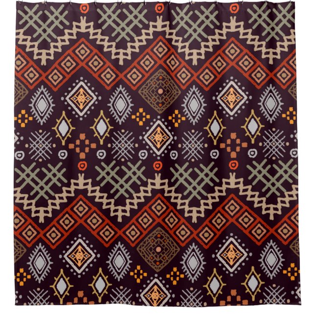 Tribal art boho seamless pattern (Front)