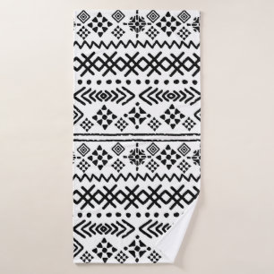 Tribal art boho seamless pattern bath towel