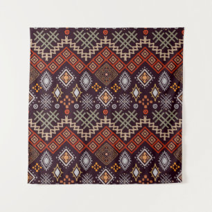 Tribal art boho seamless pattern tapestry