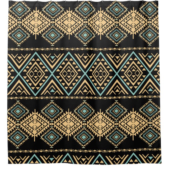 Tribal art, ethnic geometric, colourful pattern. (Front)