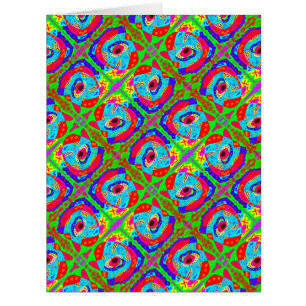 Tribal art inspired design Aboriginal Card