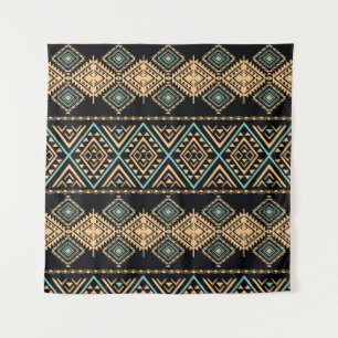Tribal art pattern. Ethnic geometric print. Aztec  Tapestry