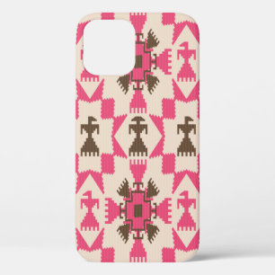 Tribal aztec abstract seamless pattern iPhone 12 case