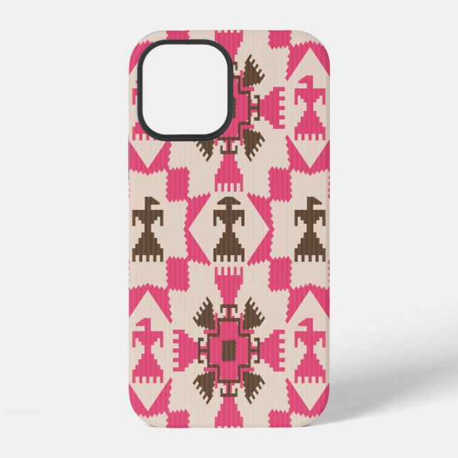 Tribal aztec abstract seamless pattern iPhone case (Back)
