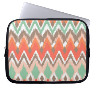 Tribal aztec chevron zig zag ikat chic pattern laptop sleeve