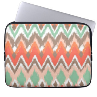 Tribal aztec chevron zig zag ikat chic pattern laptop sleeve