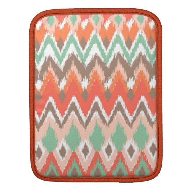 Tribal aztec chevron zig zag stripes chic pattern iPad sleeve (Back)