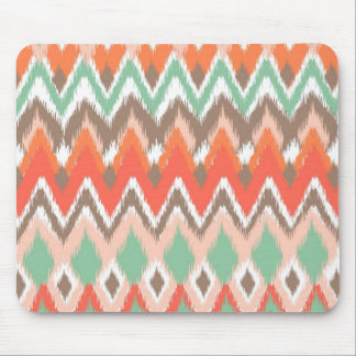 Tribal aztec chevron zig zag stripes chic pattern mouse pad